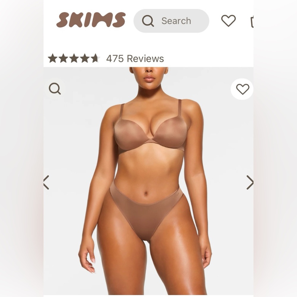 SKIMS ULTIMATE BRA TEARDROP PUSH-UP BRA 34 DD NWOT
